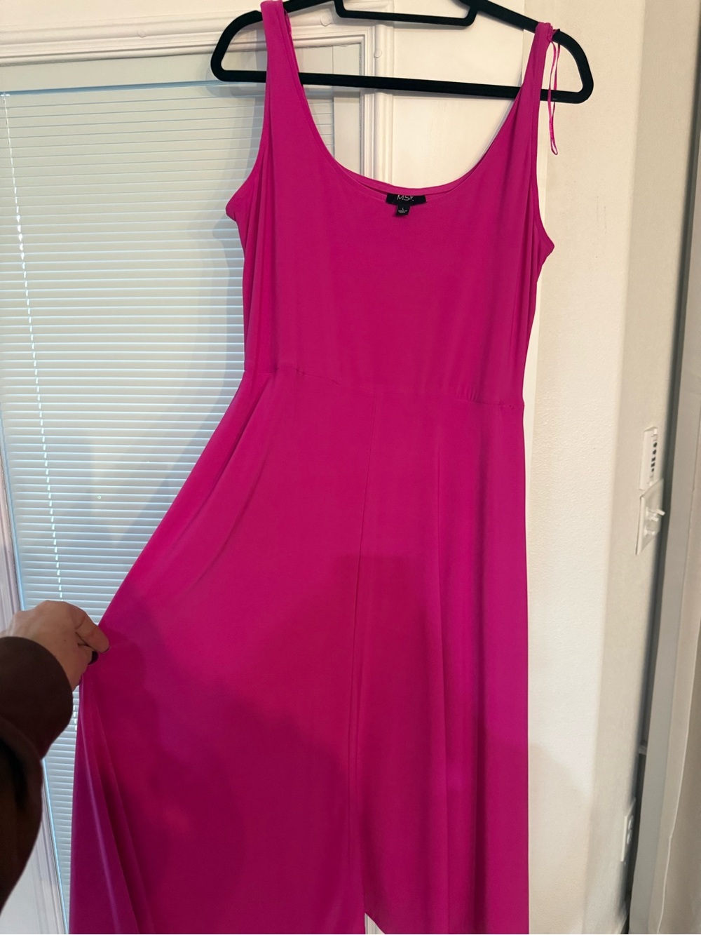 MSK Hot Pink Sleeveless Maxi Dress